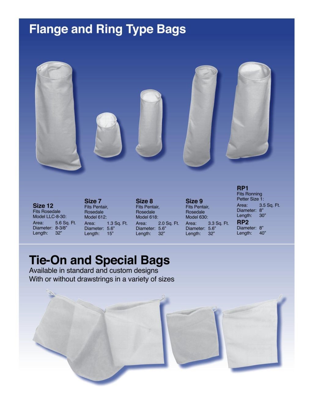 Filter Technology Flange and Ring Type Bags 2