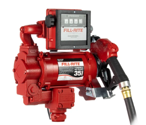 Fill-Rite 300 Series (AC) Fuel Transfer Pump with Meter & Nozzle 