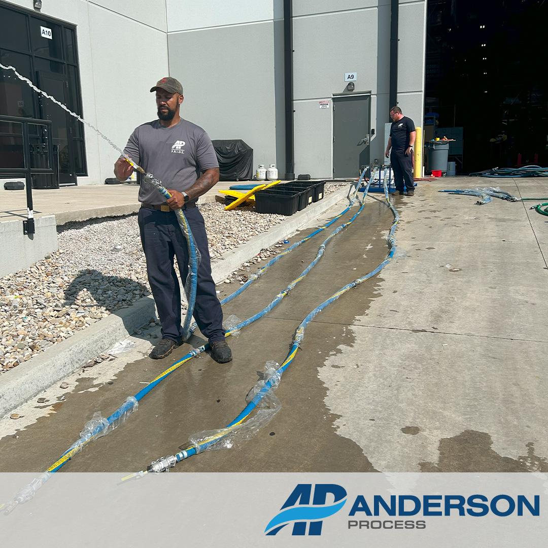 Hydrostatic Hose Testing at Anderson Process